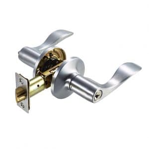 Discount Door Hardware Satin Chrome Entry Lever