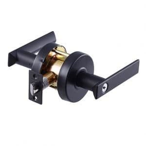 Discount Door Hardware Matte Black Commercial Storeroom Lever