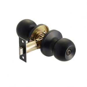 Discount Door Hardware Matte Black Privacy Knob